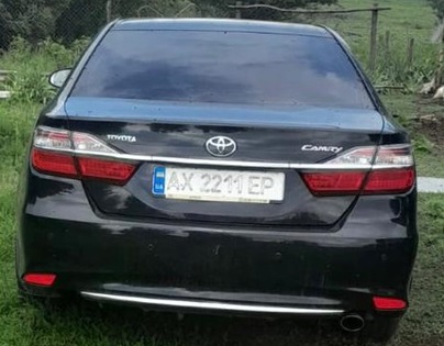 Автомобіль TOYOTA, модель CAMRY, загальний легковий седан-В, рік випуску 2017, чорного кольору, номер державної реєстрації AX2211ЕР, номер кузова JTNBFYFK003035176, Основні засоби в кількості 15 одиниць